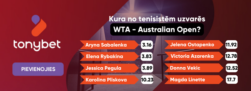WTA Australian Open uzvarētāju koefiecenti